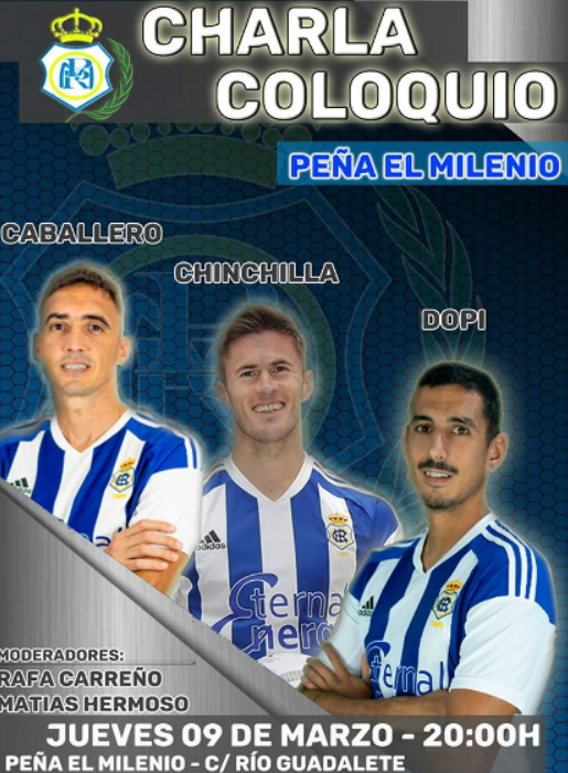 Los hombres gol del Recre se citan en una charla-coloquio en la peña Milenio