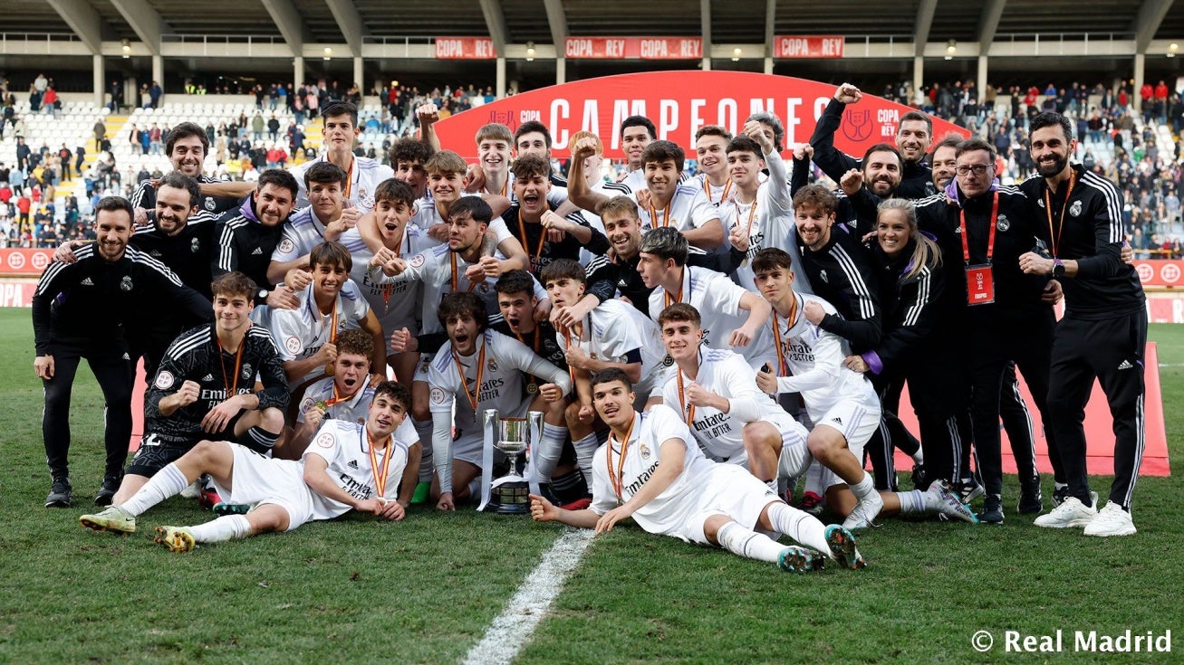 Yeray Lancha juega 25 minutos en la conquista de la Copa del Rey juvenil por el Real Madrid