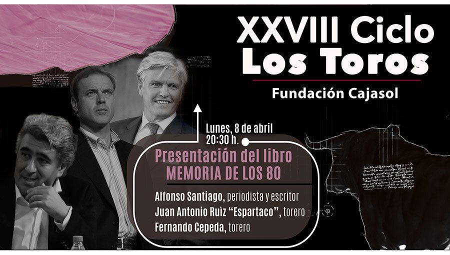 El XXVII Ciclo Los Toros acoge el lunes la presentación del libro 'Memoria de los 80', de Alfonso Santiago