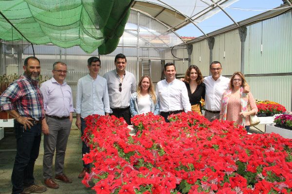 La Diputación le entrega a alcaldes y alcaldesas de ocho municipios serranos 2.600 plantas de temporada