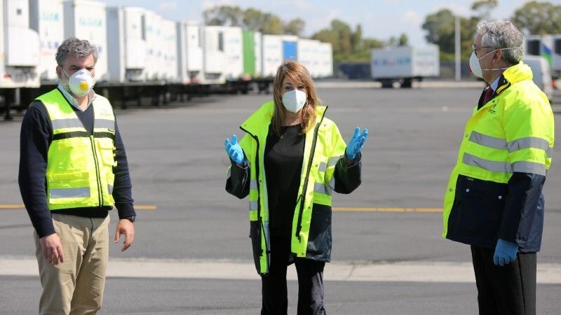 El Puerto concluye las obras de habilitación de una gran explanada en el Muelle Sur para tráfico rodado