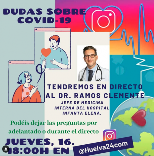 Resuelve tus dudas sobre el coronavirus covid-19 con el doctor Ramos Clemente en huelva24