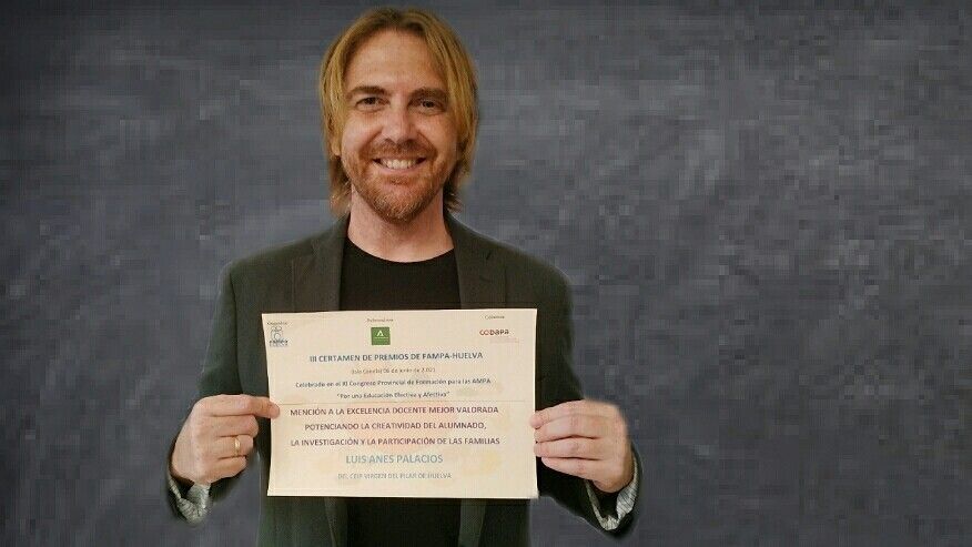 Luis Anes, premio a la Excelencia Docente de Fampa-Huelva en su tercera edición