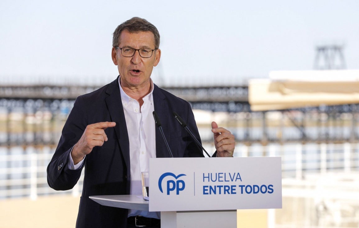 Miranda reclama a Feijoó infraestructuras para Huelva: 'Tú nos tienes que escuchar'
