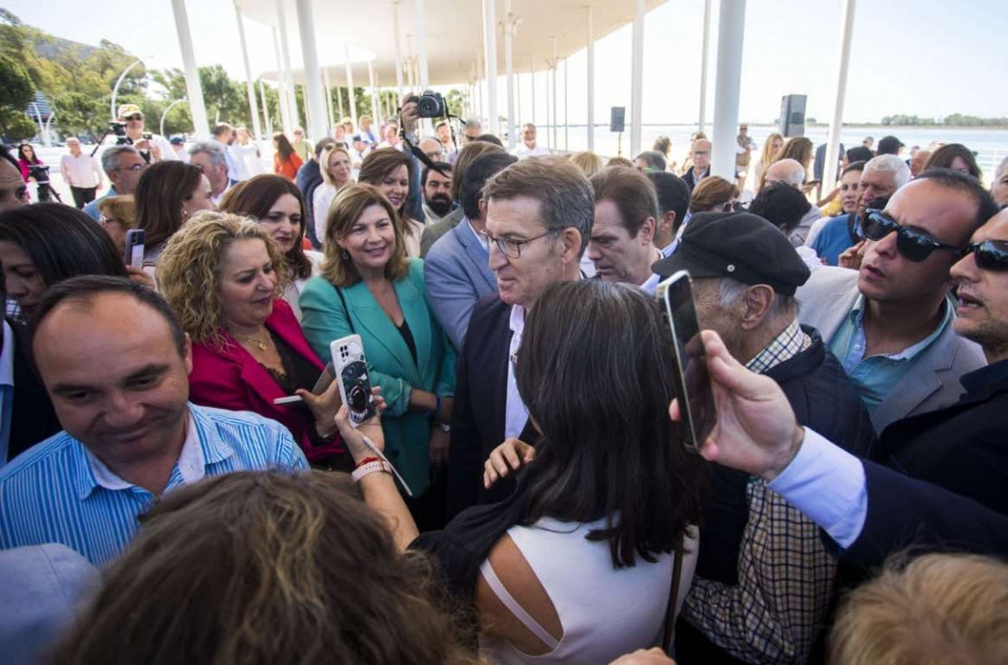 Miranda reclama a Feijoó infraestructuras para Huelva: 'Tú nos tienes que escuchar'