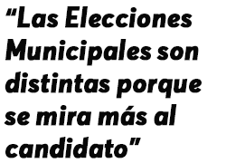 “Yo valoro a la gente que tiene ganas de trabajar por mi pueblo y las siglas las dejo aparte”