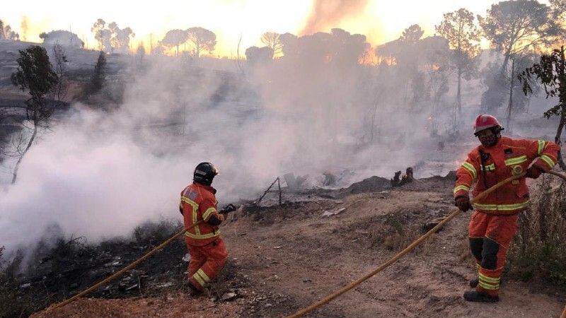 La Guardia Civil abre una investigación saber cómo se originó el incendio en el asentamiento de Palos
