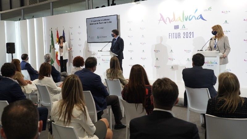 La Marina del Odiel de Huelva, 'proyecto estrella' en el stand de Andalucía en Fitur