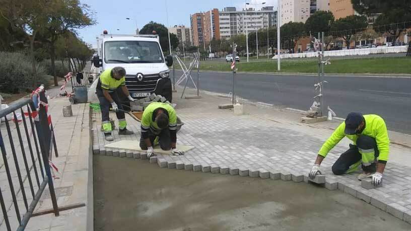 El Ayuntamiento de Huelva ejecuta durante el mes de abril 71 obras de mantenimiento en la ciudad