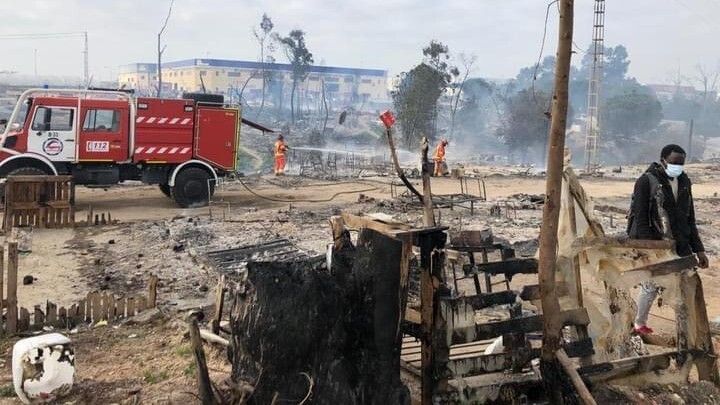 Tragedia en un asentamiento de Lucena: dos fallecidos en un nuevo incendio