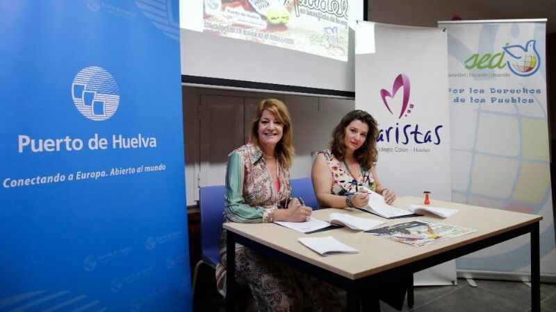 Respaldo del Puerto de Huelva para el torneo de pádel solidario de la ONG Marista 'Solidaridad, Educación, Desarrollo'