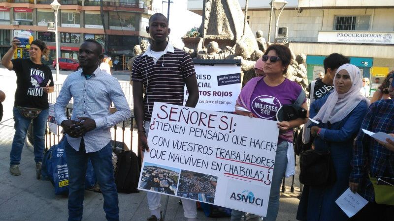 Varios colectivos en defensa de los derechos humanos piden mejores condiciones laborales y de vida para los temporeros