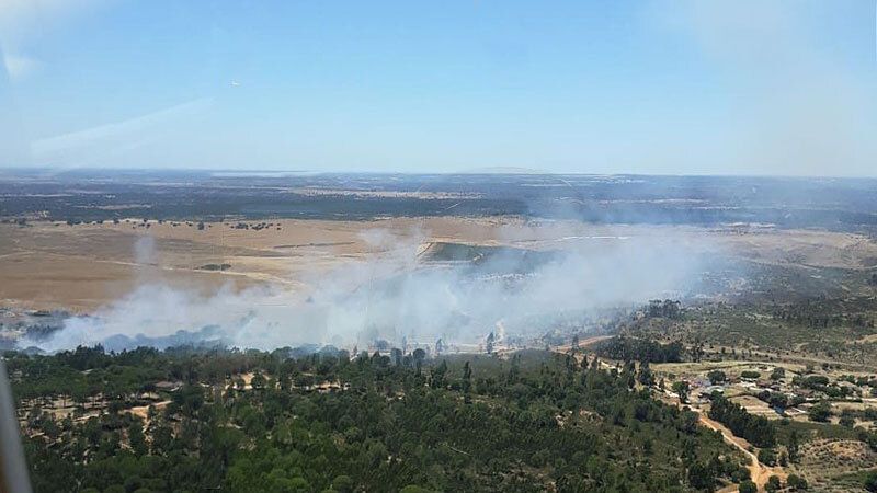 Declarados dos incendios forestales en Beas y Lucena de Puerto