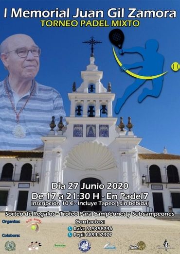 Un torneo de pádel mixto homenajea este sábado a Juan Gil Zamora