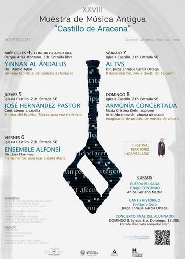 La Muestra de Música Antigua 'Castillo de Aracena' cumple 28 años y retoma toda su programación