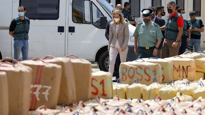 Intervenidas 15 toneladas de hachís en la mayor operación contra el narcotráfico en Huelva