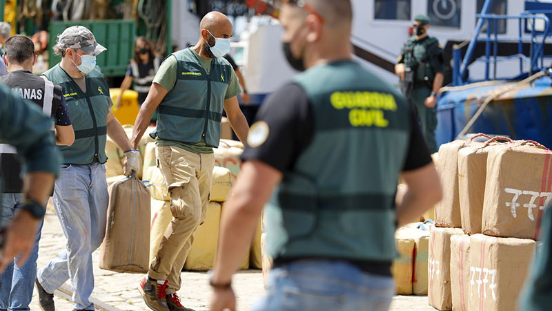 Intervenidas 15 toneladas de hachís en la mayor operación contra el narcotráfico en Huelva