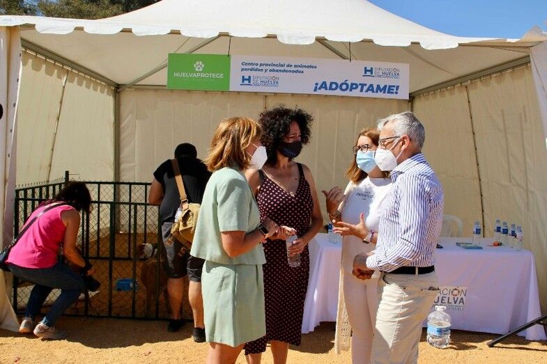 Gran acogida a la Feria de adopción de mascotas ‘Huelva Protege’ en el Foro Iberoamericano