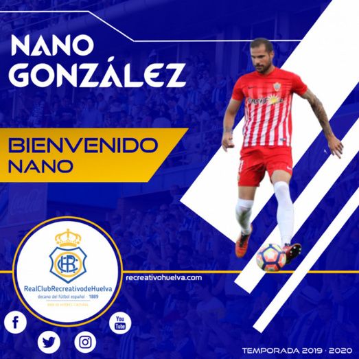 El lateral zurdo Nano González llega al Recre procedente del Almería