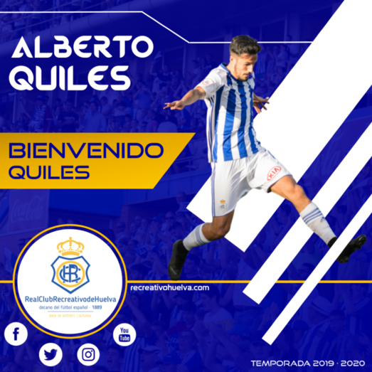 'Pelotazo' del Recre: se queda con Alberto Quiles en propiedad por dos años con opción a otro más