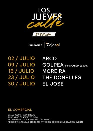 ‘Los Jueves en la Calle’, nueva apuesta veraniega de la Fundación Cajasol en la capital onubense