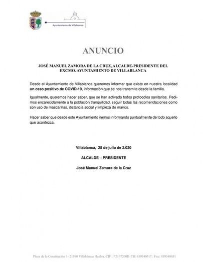 Huelva suma tres positivos más en las últimas 24 horas