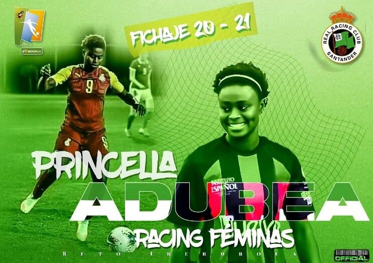 Princella Adubea ficha por el Racing Féminas