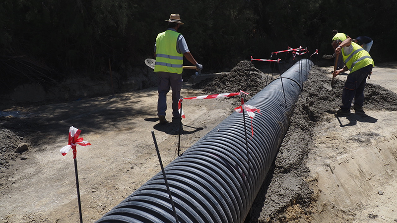 El Ayuntamiento de Palos de la Frontera pone a punto su red de caminos rurales