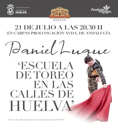 Daniel Luque, protagonista de ‘Escuela de Toreo en las calles de Huelva’