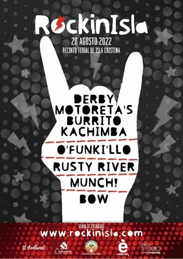 Derby Motoreta’s Burrito Kachimba, O’Funkillo y Rusty River, en el Rockinisla