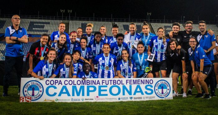 Inmejorable debut del Sporting Huelva en su nueva casa alzando la I Copa Colombina