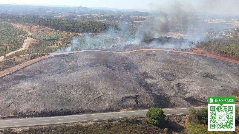 Extinguido el incendio forestal de Valverde, que afecta a unas 8,2 hectáreas