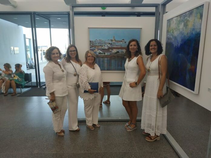 Las pintoras de Ayamonte llevan 'Luz de mujer, Sorolla cien años después' a Portimao