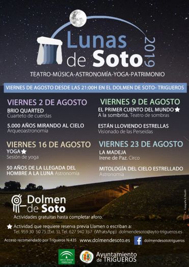 El Dolmen de Soto inicia el programa de 'Las Lunas de Soto'