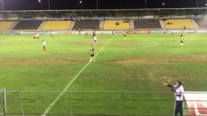 Buena imagen del San Roque en su derrota ante el Algeciras (0-1)