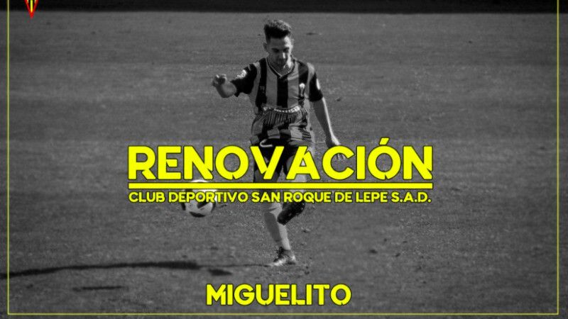El San Roque logra la ansiada renovación de Miguelito