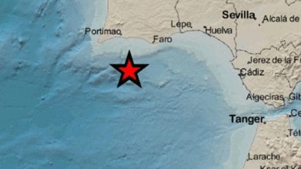 Registran un terremoto de 4 grados frente a las costas de Huelva