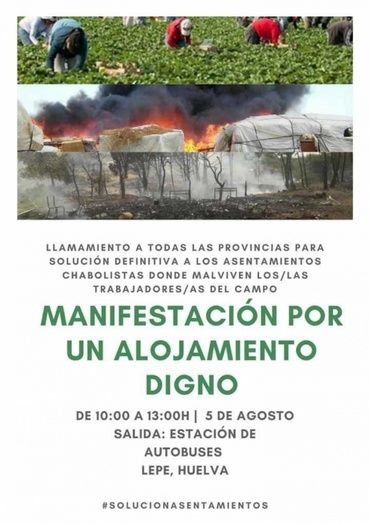 La organización de la manifestación de Lepe garantiza que se cumplirán las medidas 'anticovid'