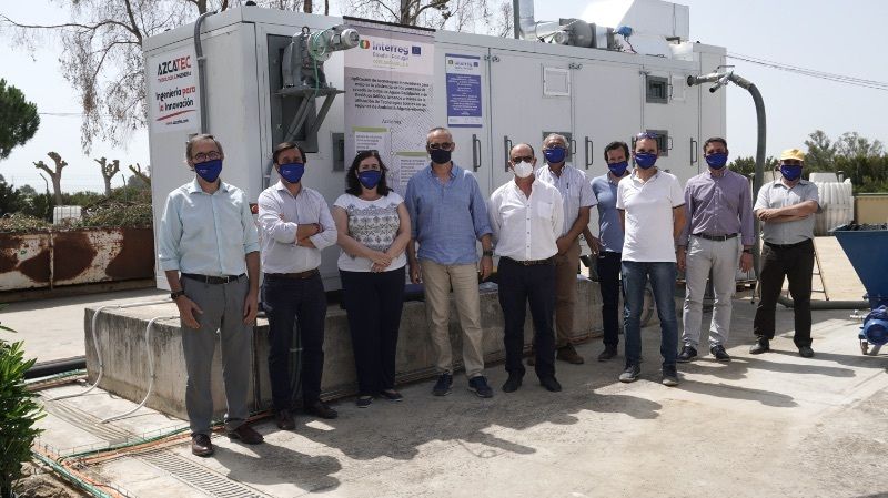 El proyecto Secasol, liderado por Diputación, inaugura su prototipo de secado de lodos y lixiviados con energía solar 