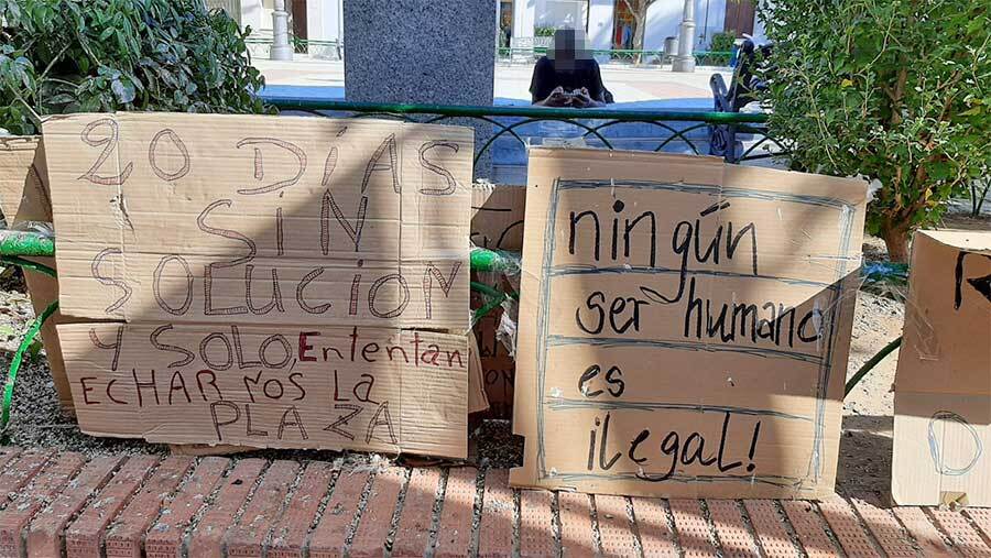 Un vecino de Lepe denuncia una agresión por parte de uno de los inmigrantes acampados