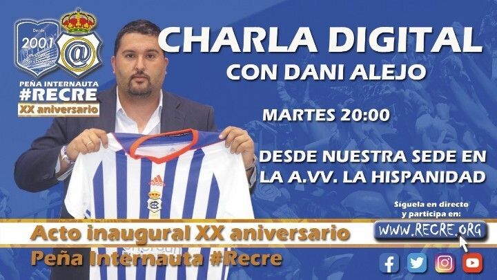 La Peña Internauta #Recre abre los actos de su XX aniversario con una charla con Dani Alejo