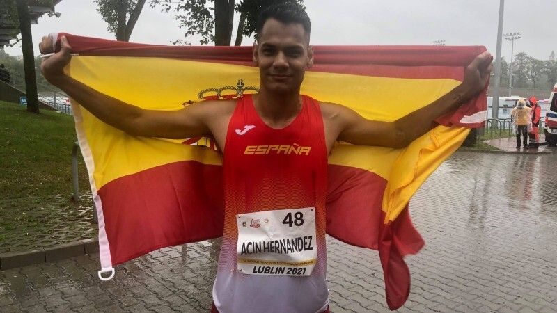 Oro mundial en los 10.000 metros marcha para el onubense Antonio Acín