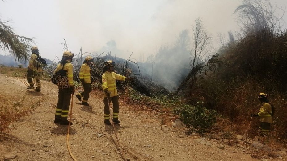El Plan Infoca logra estabilizar en menos de tres horas un incendio en Gibraleón