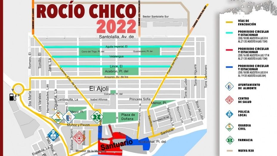 Almonte activa hoy el dispositivo de seguridad del Rocío Chico 2022
