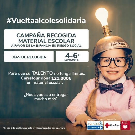 6.000 niños tendrán material escolar gracias a la campaña 'Vuelta al Cole Solidaria'