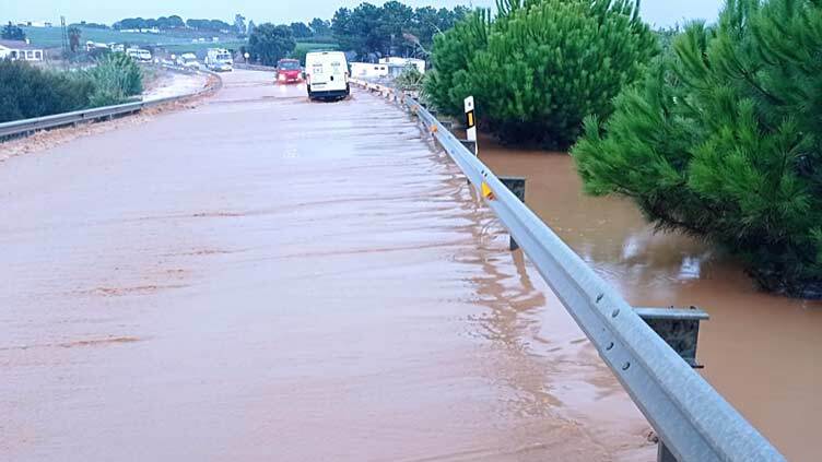 Cinco carreteras de la provincia permanecen aún cortadas a causa de la lluvia