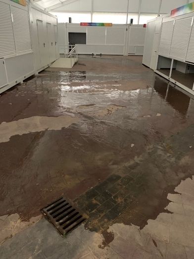 Vox exige medidas urgentes para evitar la entrada de agua en el mercado provisional de San Sebastián
