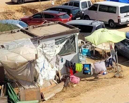 Acampadas ilegales, barbacoas y droga en la playa de la Estrella de Mazagón