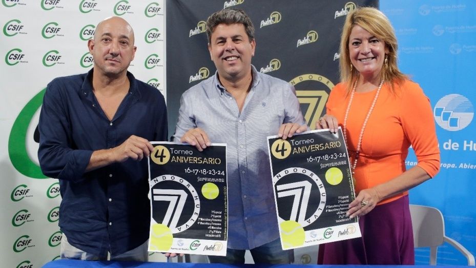 El Club Pádel7 recibe el apoyo del Puerto de Huelva y de CSIF para su Torneo Aniversario