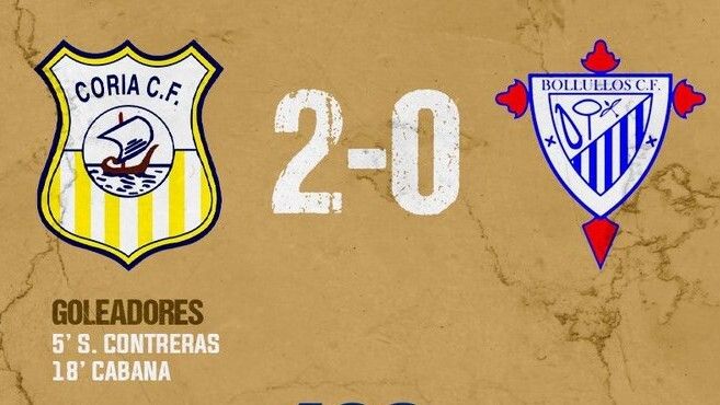 El Bollullos patina en Coria (2-0) y derbi Ayamonte-Cartaya en el arranque de la Tercera Federación